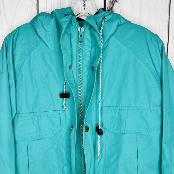 Vintage Cabelas Gore-Tex Hunting Jacket Mens Sz XL Teal Full Zip Utility Outdoor - Picture 5 of 9